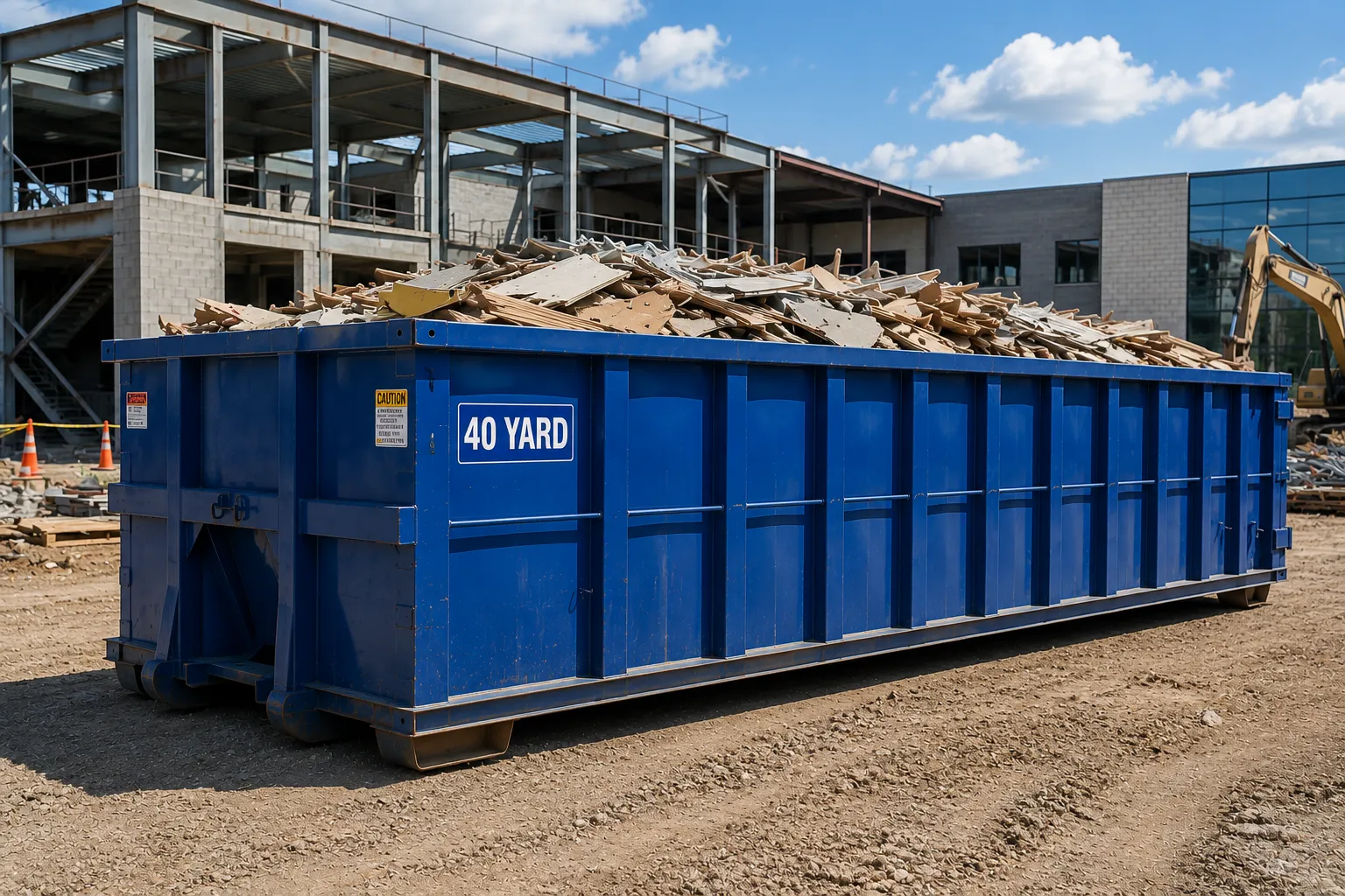40 yard dumpster rental from our Stamford fleet